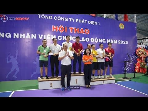 Video “Hội thi Tiếng hát và Hội thao CNVCLĐ Tổng công ty Phát điện 1 năm 2025: Thành công trọn vẹn, gắn kết sức mạnh tập thể EVNGENCO1”.